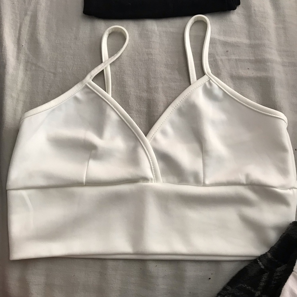 White crop top